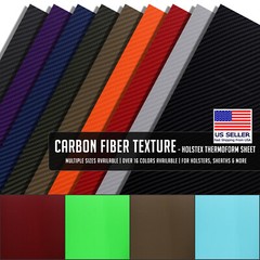 HOLSTEX® Sheet – Carbon Fiber Texture – (Select Size & Thickness)