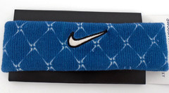 Nike Swoosh HeadBand Adult Dri-Fit Court Blue/Black/Sail