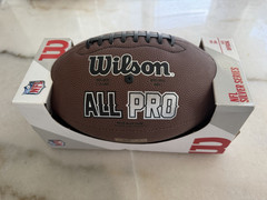 Wilson NFL All Pro Silver Series Official Football Tackified WTF1455
