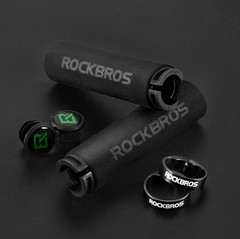 ROCKBROS BMX MTB HandleBar Grips Foam Single Lock on Soft Comfortable Non-Slip