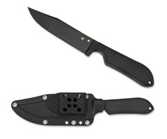 Spyderco Street Bowie 5″ Fixed Blade Knife VG10 Blade Kraton Handle FB04PBB