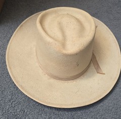 VINTAGE Royal Stetson PANAMA WESTERN HAT – 1/8 long oval – owned by WK