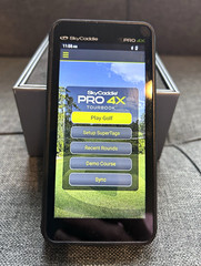 SkyCaddie PRO 4X Touchscreen Golf GPS, 4″ Display, 12hr, Black