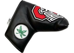 Ohio State Buckeyes Black Embroidered Magnetic Closure Golf Putter Cover New