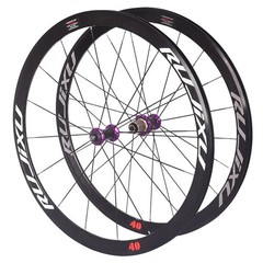 700C Road Bike Wheelset Deep 30/36/40/50mm Carbon Fiber 6 Pawls Hub Rim Brake