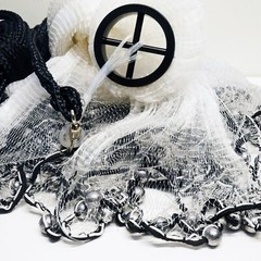 1/4″ Mesh Cast Nets. Custom Built For The Florida Keys. Pilchards-Whitebait Net.