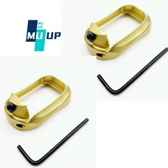 2 Pack Magwell For Glock G17, 17L, 22, 24, 31, 34, 35, 37 (Gen3 and Gen4) Gold
