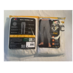 2 Fruit of the Loom Men’s Thermal Long Johns Waffle Base Layer Bottom White L/G