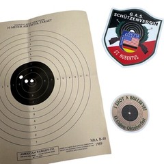 USED NRA Air Pistol Target Oktoberfest San Diego German American Society Poser