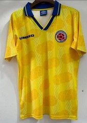 1994 Colombia Home Jersey Retro Mens Soccer