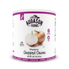 Augason Dehydrated Chopped Onion 1lb 7oz No.10 Can Freeze Canned Dried Food Veg.