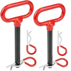 Wellmax 2PC 1/2″ Diameter Trailer Hitch Pin Set – 3-5/8″ and 4″ Shank, with 4…