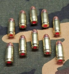 45 ACP SNAP CAPS SET OF 10 (BRASS+FMJ) REAL WEIGHT!!!