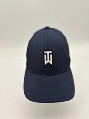 Nike Tiger Woods TW Structured ADV Legacy 9116Golf Hat Cap Navy White Sz M/L