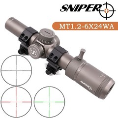 1.2-6×24 SFP Tan Brown Hunting Riflescopes Second Focal Plane Scope 30mm Tube