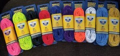 Howie’s waxed hockey laces – Brand new – Many sizes and colors to choose from!