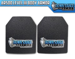 Body Armor AR500 Level 3 Set Of Plates Curved 10×12