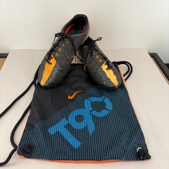 Nike Total 90 Laser IV FG Mens Soccer Cleats Black Orange Mens 12 Bag Kanga-Lite