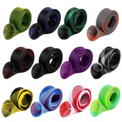 6.5 feet, black, purple, red/white and blue, gray orange, black white,…