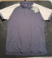 NWT MEN’S CHERVO ARACHIDE POLO, SIZE: XL, COLOR: NAVY/GRAY (M32)