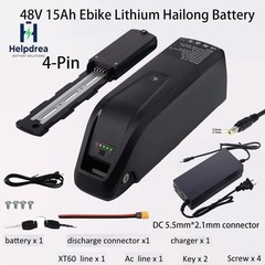 48V 15Ah Hailong Battery for 200W-1500W Ebike Electric Bike Lithium Battery BMS