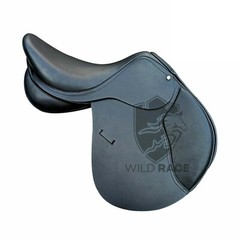 Leather Jumping/Close contact, Double Flap Changeable Gullets Saddle