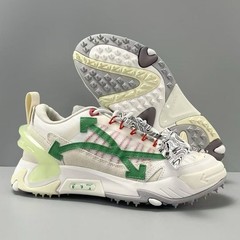 Off Arrow White ODSY-2000 Unisex Casual Sneakers White Green