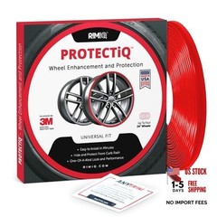 Universal Wheel Protection – 1/4″ Trim Easy to Apply with PROTECTiQ Red