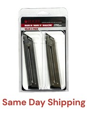 Ruger Mark III 3 and IV 4 Magazine 10-Round 22LR Value 2-Pack 90645 Factory