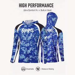 UPF 50+ Men’s Fishing Hoodie Shirt UV Sun Protection Quick Dry Tactical Camo Top