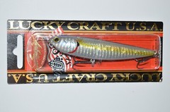 lucky craft sammy 100 topwater lure 4″ 1/2oz floating zebra ms chartreuse shad