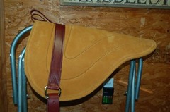 LEATHER BAREBACK ADULT SADDLE PAD by RIDERS CHOICE ~ ENGLISH TOAST