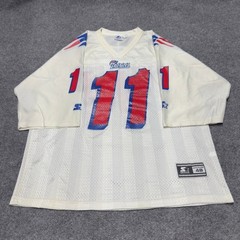 Vintage 1995 Starter Drew Bledsoe New England Patriots Jersey Men 48 Large White