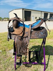 Adults Western Antique Barrel Horse Saddle 14to18 With Free Tack set & Shipping