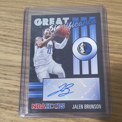 Panini 2020-21 NBA Hoops Great Significance GS-JBR Jalen Brunson Auto Mavs
