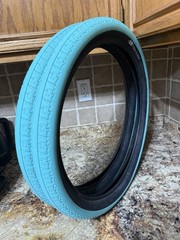 Gt Bmx Tires Teal/Turquoise Extremely Rare Hard To Find Dyno Haro Redline Hutch