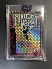 2025-26 Topps Finest Jayson Tatum Finest Auto Red/Black Geometric 7/10 – FAU-JT