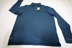 Greyson Golf Omaha Long Sleeve Polo Mens Size Medium Aegean New INV13099521