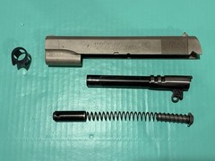 USED OEM COLT 1911 SERIES 70 GOVT SATIN NICKEL SLIDE BLUED BARREL .45 ACP *READ*