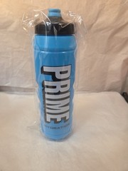 PRIME 32 oz Blue Squeeze Sports Water Bottle, BPA Free, Dishwasher Safe,…