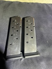 1911 .45 acp 8 round magazine stainless finish. Colt, Kimber, S&W. (2)