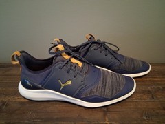 puma ignite golf shoes NXT Peacoat/Team Gold size 10.5 excellent condition