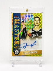 2025-26 Topps Finest Egor Demin Yellow Geometric Refractor Masters Auto RC /35