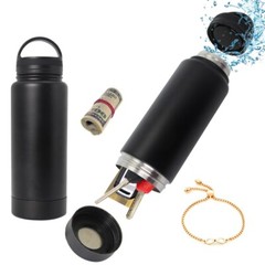 Stainless Steel Hidden Water Bottle With Huge Secret Compartment for Cards Cash
