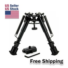 6″ to 9″ Adjustable Spring Return Hunting Rifle Bipod -Sling Mount