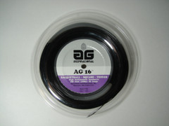 AG 16 Synthetic Gut Tennis String Reel-16-Black