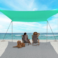 Beach Shade Tent, Beach Umbrella Portable Easy Pop up Beach Canopy, UPF50+ Sun P