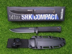 Cold Steel SRK Compact (SK-5) Clip Point Plain Edge 5″ Fixed Blade Knife 49LCKD