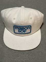 MALBON GOLF CLUB MGC HAT WHITE BLUE RARE SNAPBACK Small- Medium Free Shipping