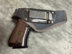 Used Italian (Riserva) Holster Canvas & leather Beretta 84 bb 85 bb .380 ACP